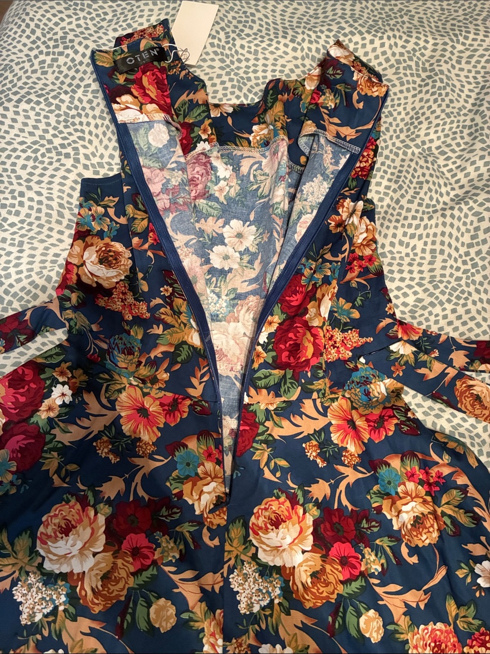 NWT Oten Women’s Vintage-Style Tea Dress - Picture 13 of 13